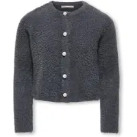ONLY Kogpiumo Petra Pearl O-Neck Car Knt Noos - Grey - 158-164