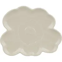 Marimekko Unikko Shape Plate 19 Cm - Cream - Ø 19 CM