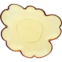 Marimekko Unikko Shape Glass Plate 20 Cm - Yellow - Ø 20 CM