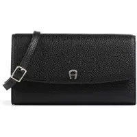 Etienne aigner Fashion Kytkinlompakko Nahka 12.5 cm Musta