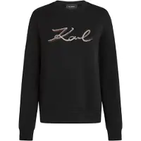 Karl Lagerfeld Collegepaita viininpunainen / musta / hopea