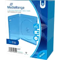 MediaRange BOX38, Blu-ray-kotelo, 1 levyt, Sininen, Muovi, 120 mm, RoHS
