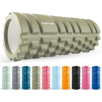Tunturi Yoga Grid Foam Roller Hierontarulla 33cm, Vihreä