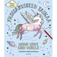 Kirjapaja Yksisarvisten taikaa - Loihdi värit esiin vedellä, Lumoava maalauskirja