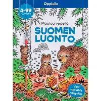 Maalaa vedellä Suomen luonto -puuhakirja 4-99 v - Vesi tuo värit näkyviin!