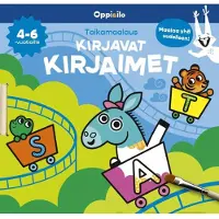 Taikamaalaus Kirjavat kirjaimet -puuhakirja 4-6 v - Maalaa yhä uudelleen!