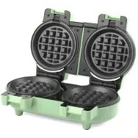 Giles & Posner Double Mini vohvelirauta 500023 (vihreä)