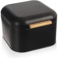 Hobby Hall Leipälaatikko, 21,5 x 20 x 14,5 cm Orion, Chlebak metalowy czarny BLACK 21,5x20x14,5 cm