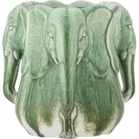 Bloomingville Pontus Vase - Green - Ø 15.5 CM