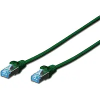 Digitus CAT 5E SF-UTP PATCH CORD, CU, PVC AWG 26/7, LENGTH 0.5 M, COLOR GREEN (DK-1531-005/G)