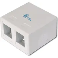 Digitus CONSOLIDATION-POINT BOX FOR 2X KEYSTONE JACKS (AT-AG 302A-WH)