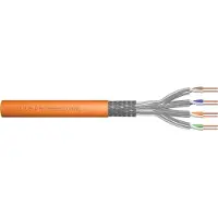 Digitus CAT 7 S-FTP INSTALLATION CABLE, 1200 MHZ CCA (EN 50575), AWG 23/1, 1000M, SIMPLEX, ORANGE (DK-1744-VH-10)