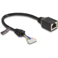 DeLOCK 88006, 0,23 m, Cat5e, RJ-45, Musta