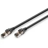 Digitus DK-1843-020, 2 m, Cat8.1, S/FTP (S-STP), RJ-45, RJ-45, Musta