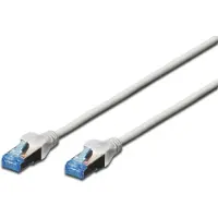 Digitus CAT 5E SF-UTP PATCH CORD, PVC AWG 26/7, LENGTH 10 M, COLOR GREY (DK-1532-100)