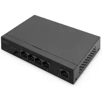Digitus 4+1 PORT ETHERNET UNMANAGED POE SWITCH 4 PORT POE, MDI/MDIX, IEEE802AF,AT (DN-95330-1)