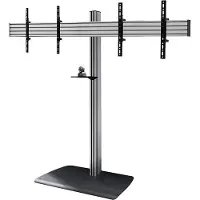 B-Tech AV SYSTEM X - UNIVERSAL TWIN SCREEN VC STAND (VESA 600 X 400) - 1.8M (BTF845/BS)
