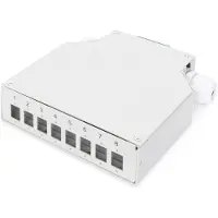 Digitus DIN RAIL SPLICE BOX FOR 8 LC/DX COUPLERS, (DN-96891)