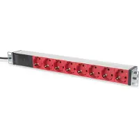 Digitus DN-95410-R tehonjakeluyksikkö 8 AC-pistorasia(a) 0U/1U Musta (DN-95410-R)