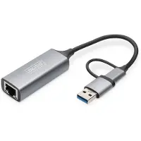 Digitus USB3.0/USB C 3.1 TO 2.5G ETHERNET ADAPTER (DN-3028)