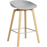 HAY Aas 32 2.0 Baarijakkara 65 Cm Lakattu Tammi / - Baarijakkarat Polypropyleeni Concrete Grey - AA003-D165-AA51-01UF