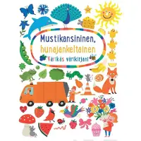 Mustikansininen, hunajankeltainen värikäs värikirjani