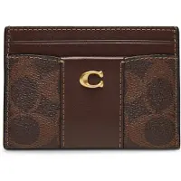 Coach Coated Canvas Signature Essential Card Case - Brown - ONE SIZE