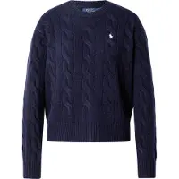 Ralph Lauren for woman. 211A91216003 Navy blue wool and cashmere jumper (L), Casual, Long sleeve