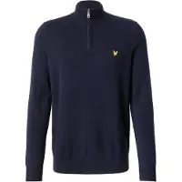 Lyle & Scott Cotton Merino Quarter Zip Jumper - Navy - L