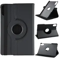 SKALO Xiaomi Redmi Pad 2 360 Litchi Kotelo - Musta