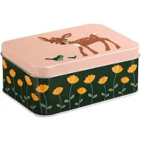 Blafre Tina Lounaslaatikko Deer And Rabbit Pink/green-Onesize Vaaleanpunainen One Size Pojat, Tytöt