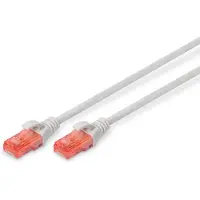 Digitus CAT 6, U-UTP PATCH CORD, PVC AWG 26/7, LENGTH 10 M, COLOR GREY (DK-1612-100)