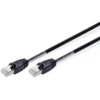 Digitus CAT 6 S-FTP OUTDOOR PATCH CORD, CU, PE AWG 27/7, LENGTH 1 M, BLACK SHEATH COLOR (DK-1644-010/BL-OD)