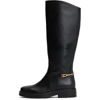 Tommy Hilfiger Th Horsebit Riding Long Boot - Black - 40
