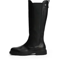 Tommy Hilfiger Th Lthr Cleated Long Boot - Black - 38