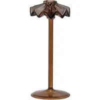 Anna + Nina Tall Frilly Candle Holder - Brown - H10CM