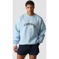 ICANIWILL Everyday Relaxed Crewneck Print Arctic Blue