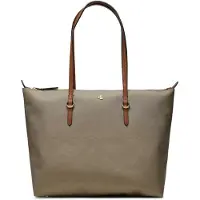 Ralph Lauren for woman. 431916737003 Keaton beige medium nylon tote bag (OSFA), Casual, Recycled nylon