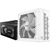 MSI MAG A1000GL PCIE5 WHITE 1000W -virtalähde, 80 Plus Gold