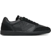 EA7 unisex. 7X000405_AF19826 Heritage Eagle Leather Sneakers black (42 2/3), Flat, Laces, Casual