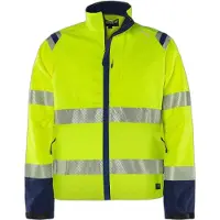 Fristads Vihreä Takki Huomio 4647 GSTP Huomiokeltainen/Laivastonsininen 2XL