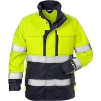 Fristads Palosuojattu High Vis takki naisten lk 3 4590 FLAM Huomiokeltainen/Laivastonsininen L