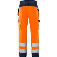 Fristads Vihreä Työkaluhousut Luokka 2 2641 GPLU Huomio-oranssi/Laivastonsininen C60