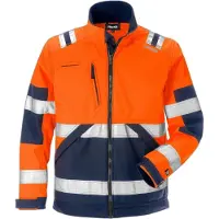 Fristads High vis softshell takki lk 2 4083 WYH Huomio-oranssi/Laivastonsininen 4XL