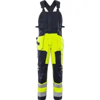 Fristads Palosuojattu Flamestat high vis avosuoja lk 2 1075 ATHS Huomiokeltainen/Laivastonsininen C46