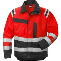 Fristads High vis takki lk 3 4026 PLU, huomiopunainen/musta, 3XL