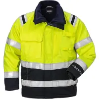 Fristads Palosuojattu Flamestat high vis talvitakki lk 3 4185 ATHS Huomiokeltainen/Laivastonsininen XS