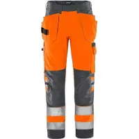 Fristads Vihreä Työkaluhousut Luokka 2 2641 GPLU Huomio-oranssi C58