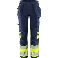 Fristads Työkaluhousut Luokka 1 2643 GSTP Huomiokeltainen/Laivastonsininen C62