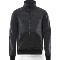 Fristads Sweatshirtjacka 7052 SMP Harmaa/Musta 4XL